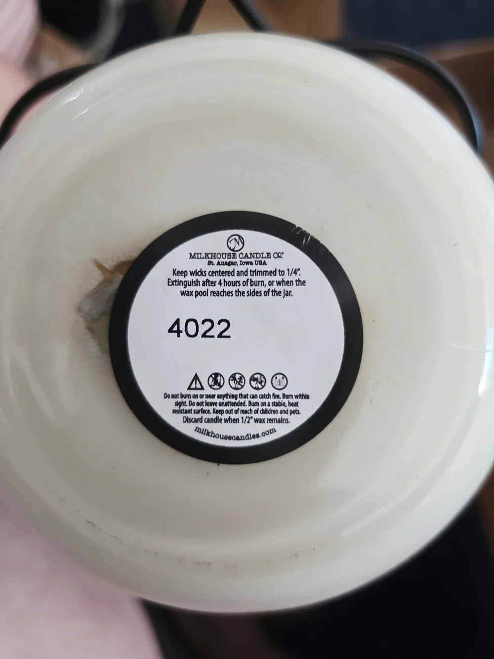 NEW Milkhouse Candle Co. Butter Jar Scented Candle - Oatmeal, Milk & Honey 22 oz